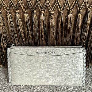 Gray Michael Kors, leather wallet